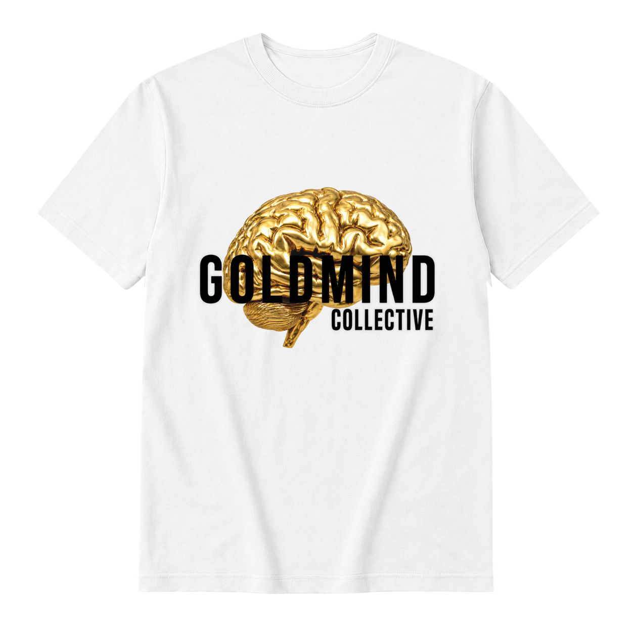White Goldmind brain t-shirt