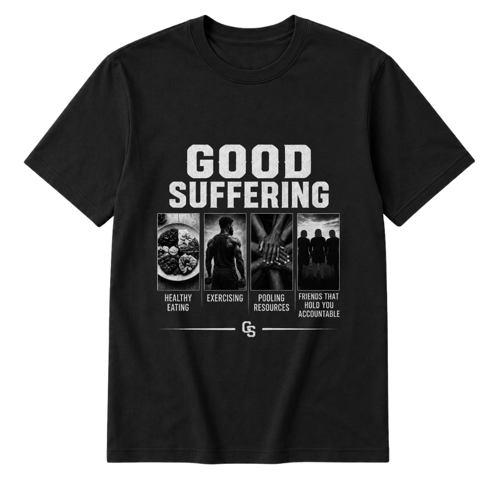 Black Good Suffering t-shirt