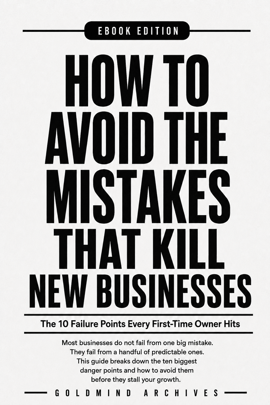 How to Avoid the Mistakes That Kill New Businesses cover