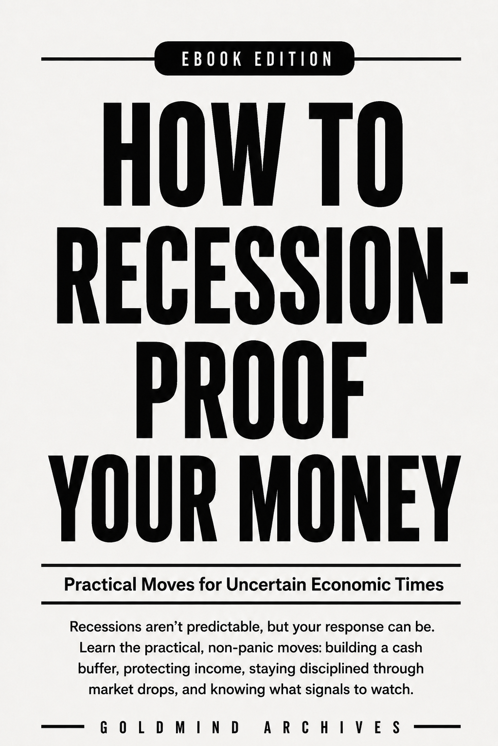 How to Recession-Proof Your Money cover